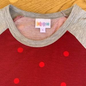 NWT Small red polka dot print 3/4 sleeve
